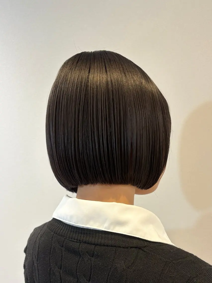 ショート ボブ カット トリートメント ショート/レイヤー/ ボブ/安本和史のヘアスタイル