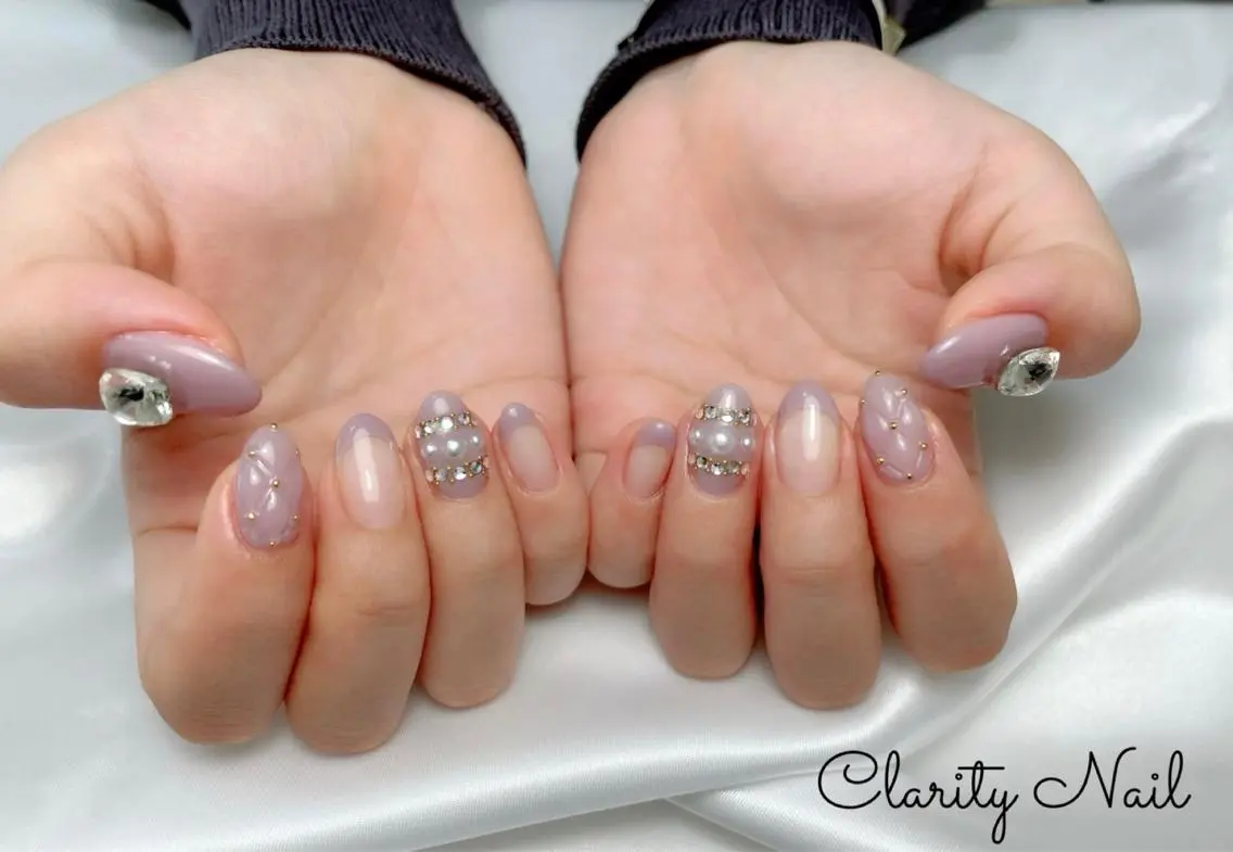 ネイル アートネイル 持ち込み ハンドネイル Clarity Nailのネイルデザイン