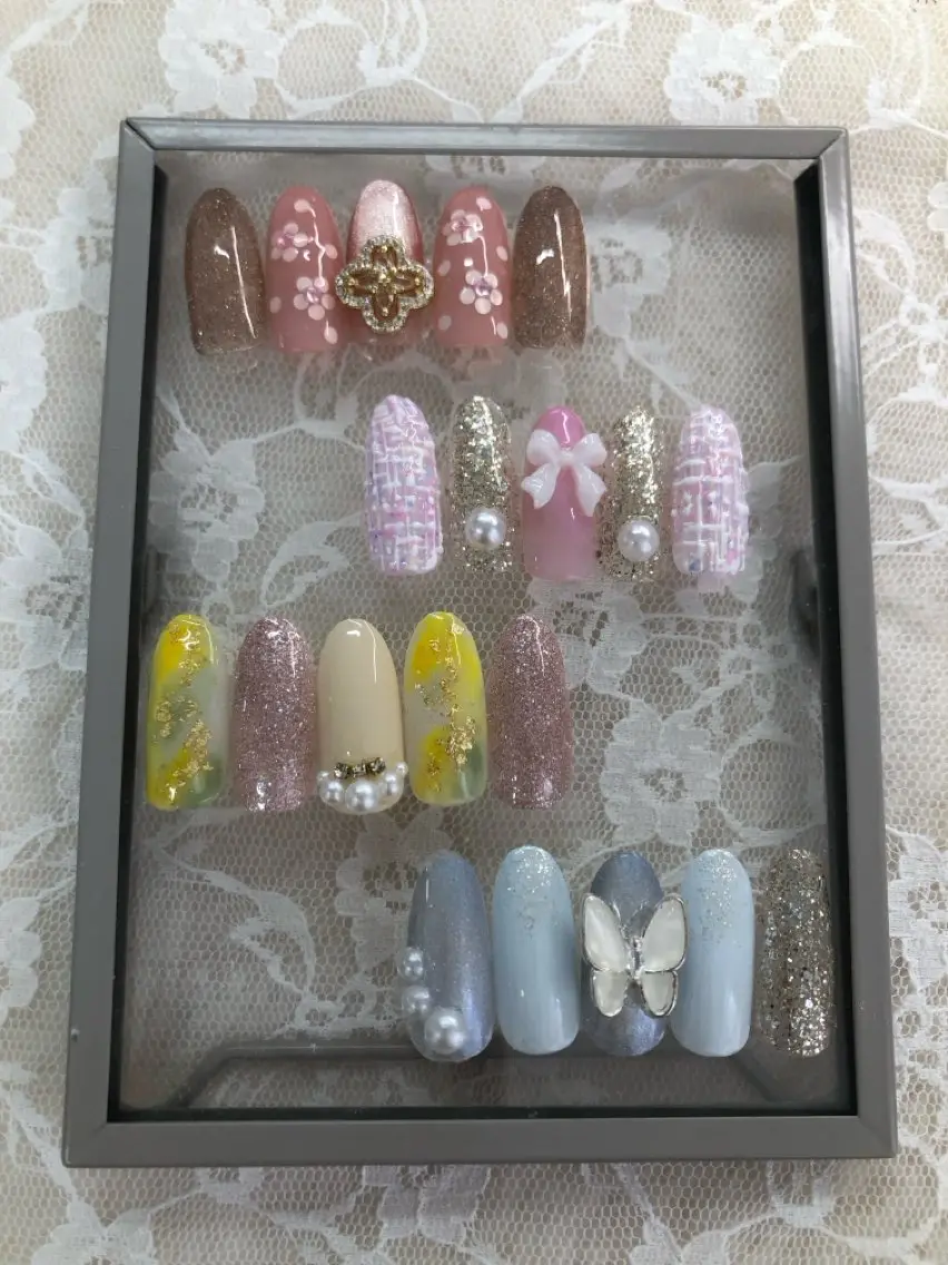 ネイル 春ネイル 心斎橋Salon Epokkuのネイルデザイン