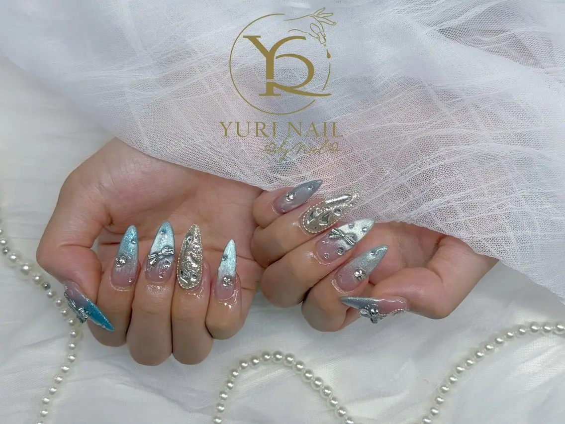 ネイル アートネイル フットネイル ジェルネイル 韓国ネイル マグネットネイル ハンドネイル フットネイル ハンドケア YURI Nail Funabashiのネイルデザイン