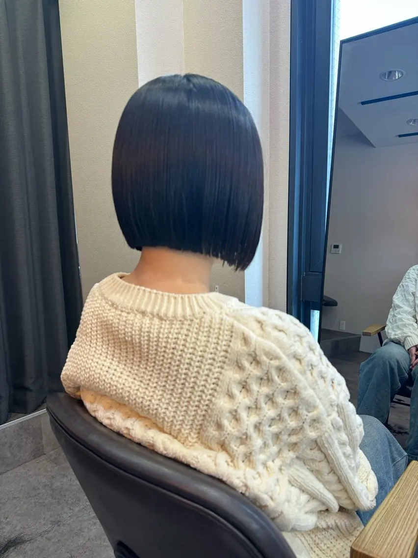 ショート ボブ カット ヘアカラー ボブ/髪質改善/ soiナカジママドリのヘアスタイル