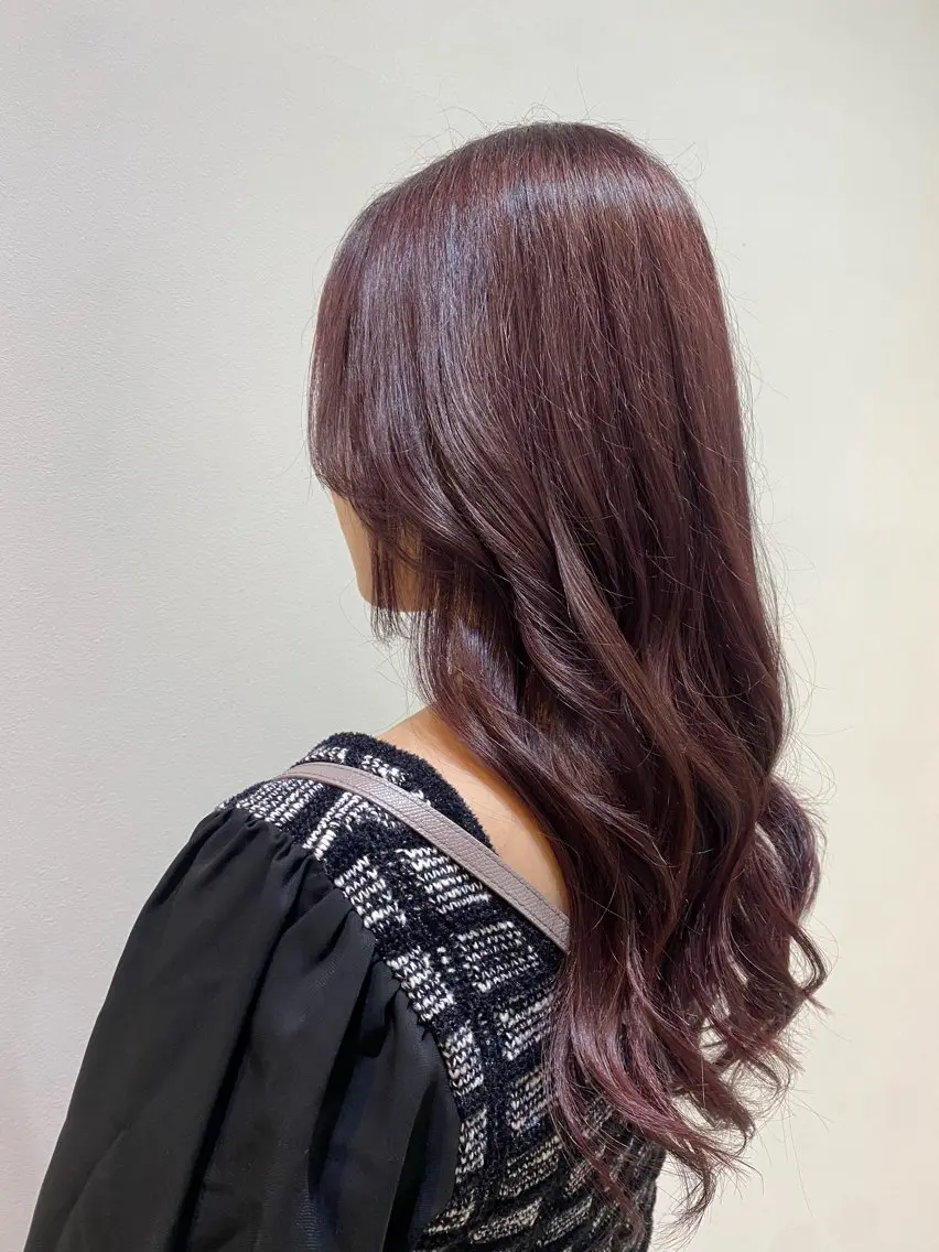 ロング ロング 小顔カット カット ヘアカラー トリートメント ♡オシャ髪♡AI ✂️newi町田のヘアスタイル