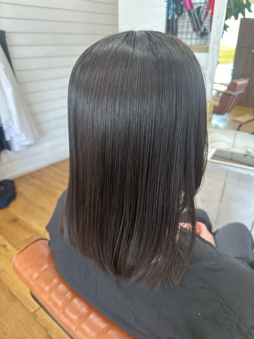 ロング 縮毛矯正 縮毛矯正 福井 咲羅のヘアスタイル