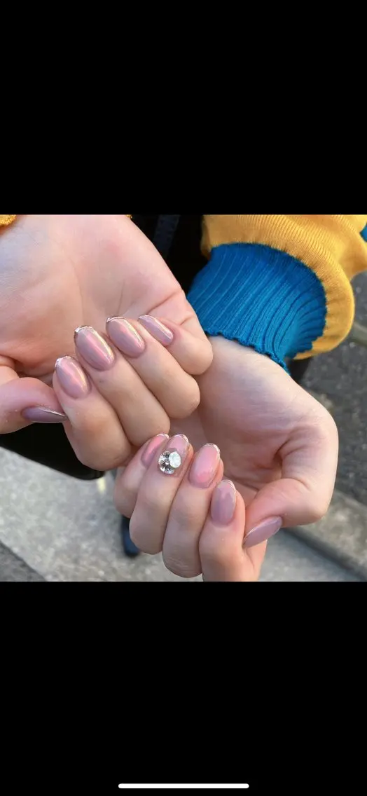 ネイル オーロラネイル フットネイル フレンチネイル キラキラネイル 韓国ネイル Lance nailのネイルデザイン