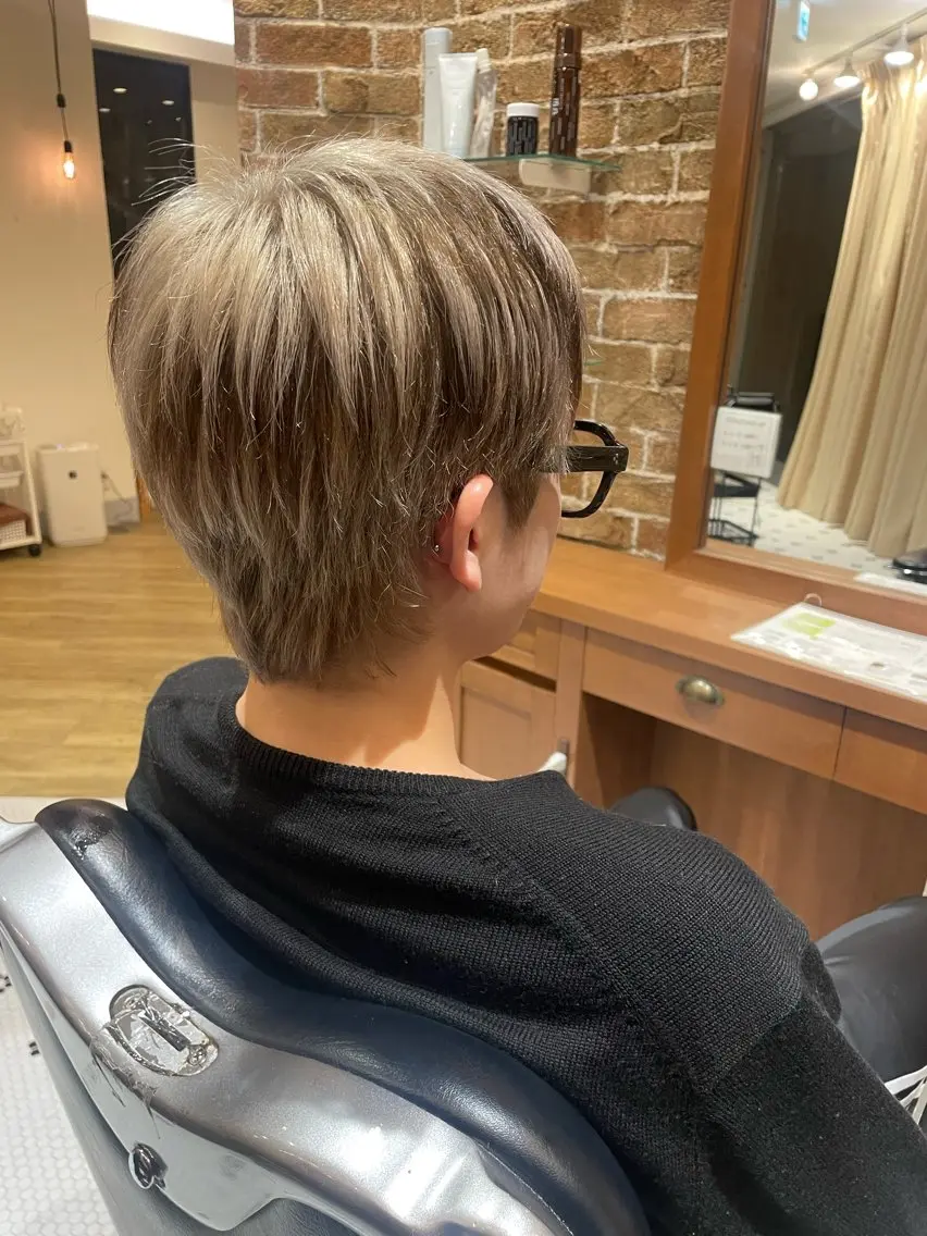 カラー メンズ 田中 ゆいかのヘアスタイル
