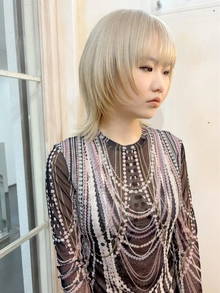ミディアム カラー カット ヘアカラー ✨店長 鈴木輝✨のヘアスタイル