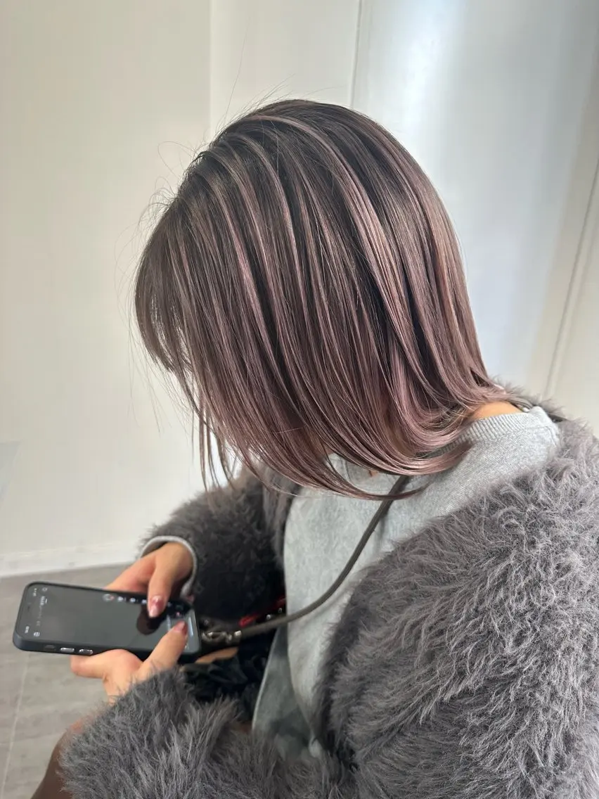 ミディアム カラー Merlyosaka 早川未来のヘアスタイル