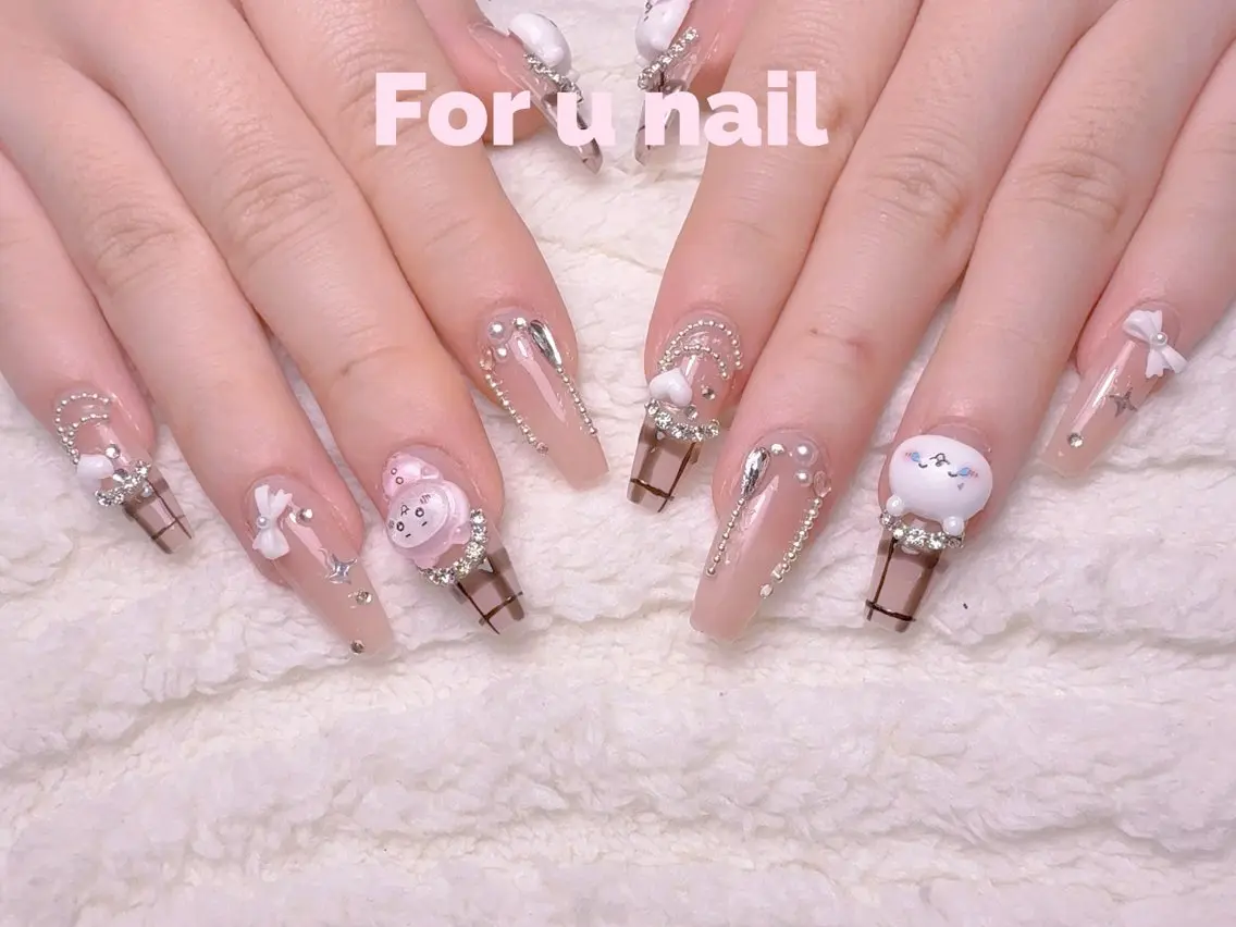 ネイル 成人式 韓国ネイル オフィスネイル ハンドネイル cat‘s nail🐈⬛のネイルデザイン