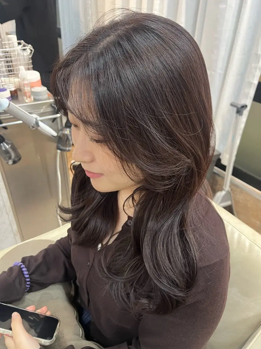 ロング カラー ヘアアレンジ カット ヘアカラー こと🐰 茅ヶ崎店のヘアスタイル