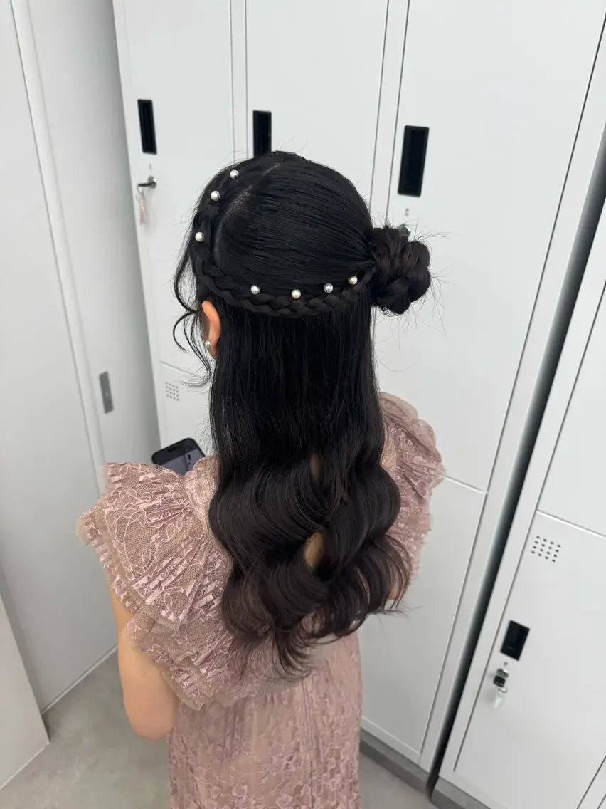 ロング ヘアセット 横浜　エクステ🎀 カラー／ルナのヘアスタイル