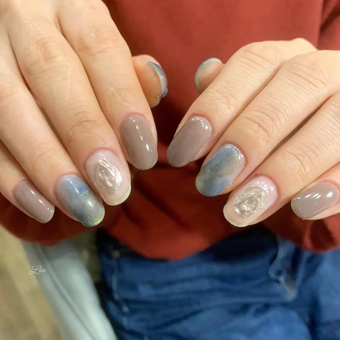 ネイル ジェルネイル パラジェル Léa nailのネイルデザイン