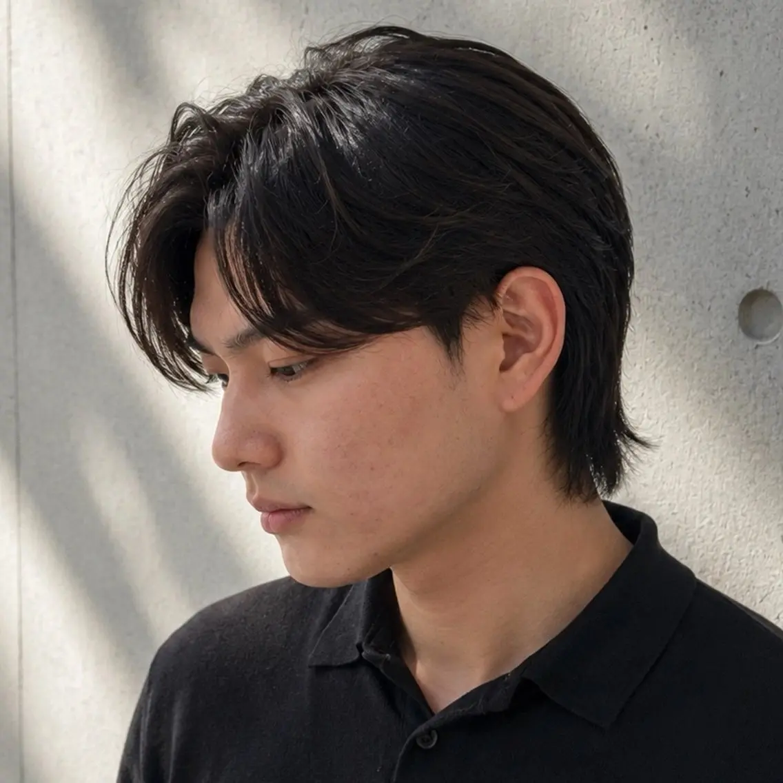 ショート メンズ センターパート メンズパーマ センターパート/ニ ュアンスパーマのヘアスタイル