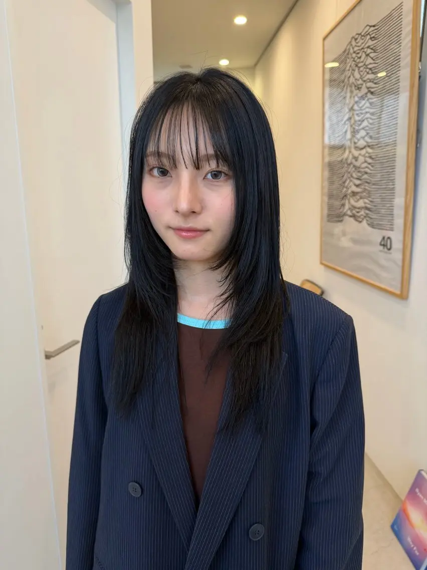 ロング カット トリートメント 梶原 真帆のヘアスタイル