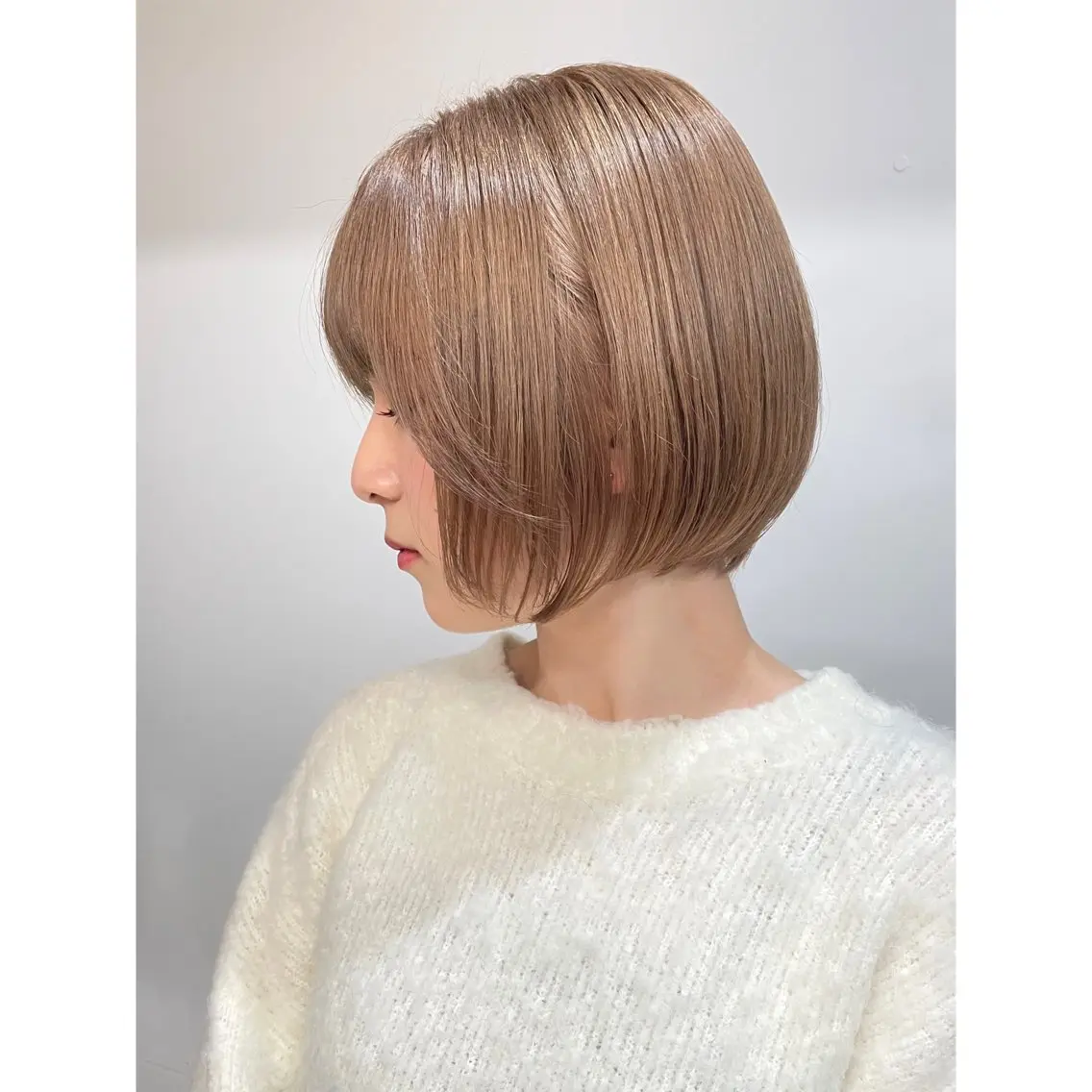 ショート カラー ミルクティーベージュ /cinq/ユキ❄️のヘアスタイル