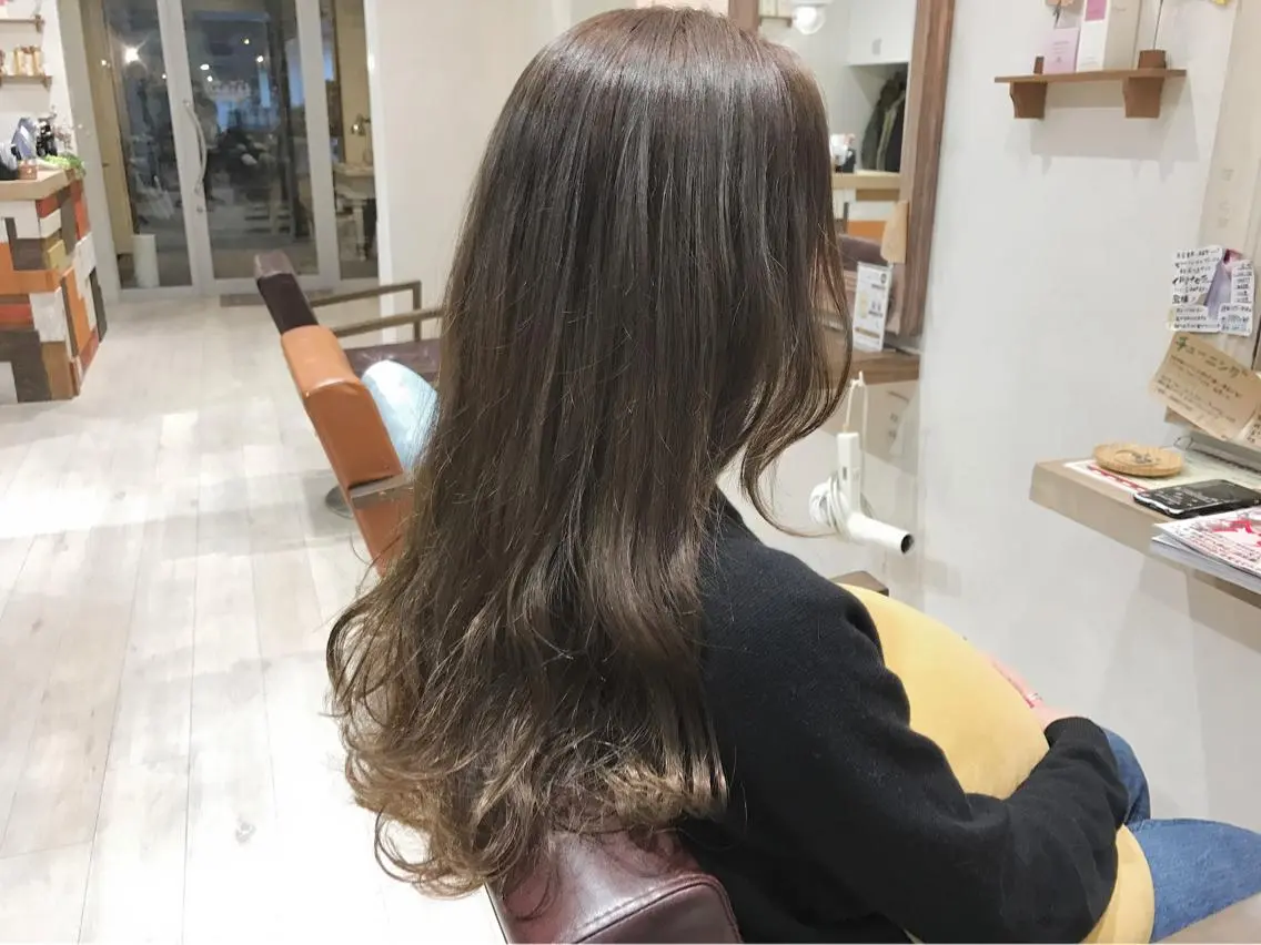 ロング カラー グレージュ メンズ指名多数!! 田島史也のヘアスタイル