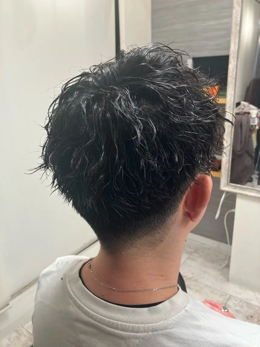 パーマ メンズ カット パーマ メンズ特化/パーマ/ フェードWATARUのヘアスタイル