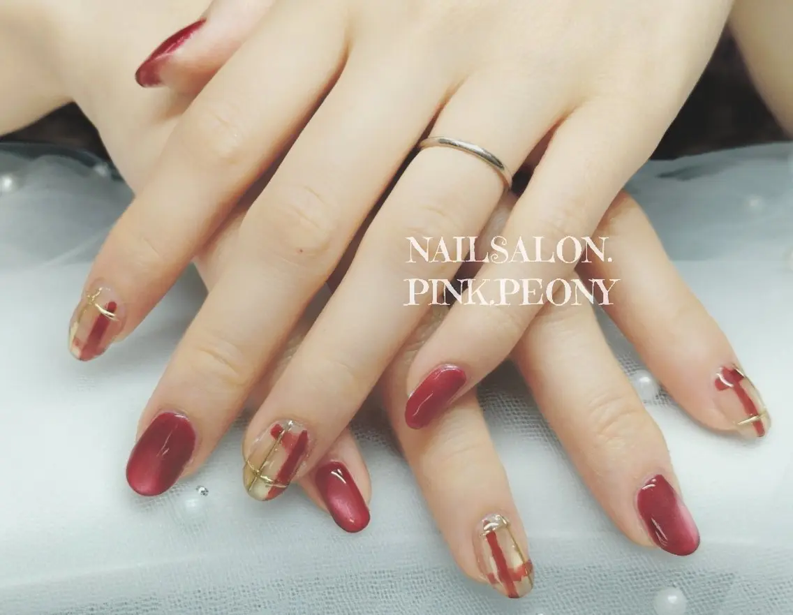 ネイル PINK PEONY    AMIのネイルデザイン