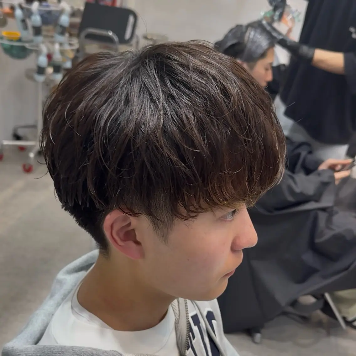 ショート パーマ メンズ 当日予約⭕️ 太田のヘアスタイル