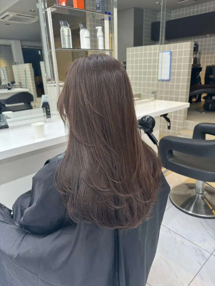 ロング カラー ヘアアレンジ Over hair_ misakiのヘアスタイル
