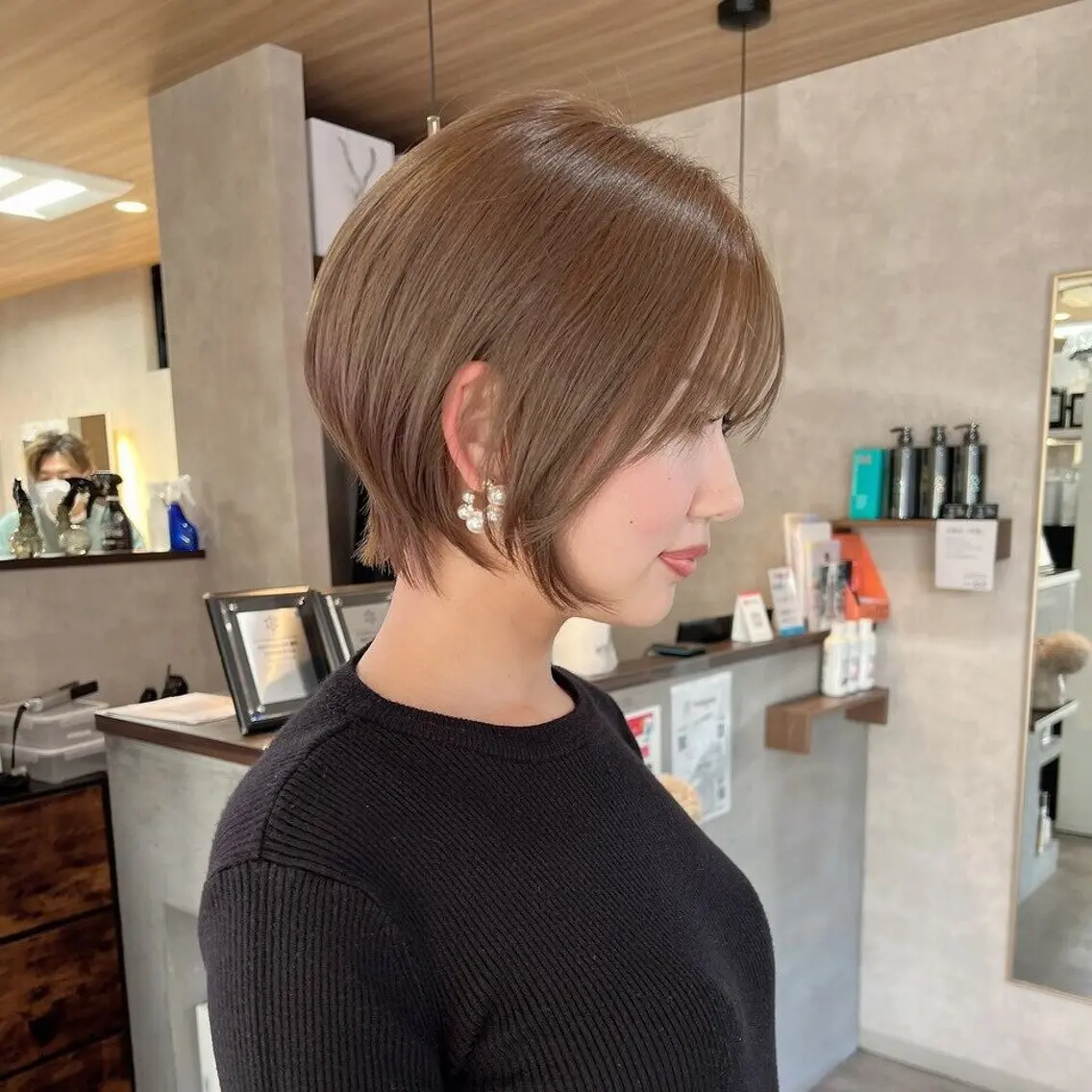 ショート カット トリートメント RIENS xreaのヘアスタイル