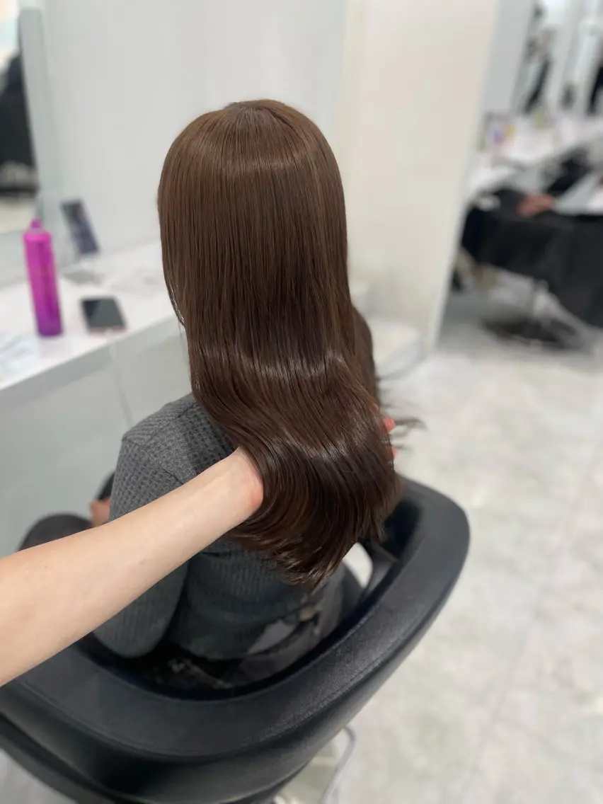 セミロング カラー ヘアカラー トリートメント ヘッドスパ 🌿透明感赤み消し Keishin🌿のヘアスタイル