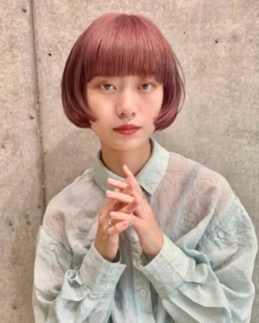カラー ヘアカラー アイリ🌟艶カラー 💚まつパ/オシャレのヘアスタイル