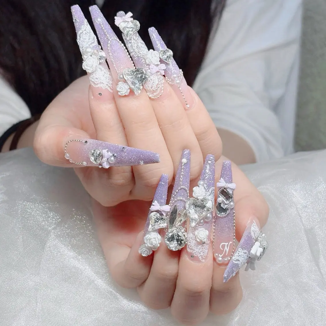 ネイル フットネイル フレンチネイル グラデーション 韓国ネイル ロングネイル ハンドネイル Hani Nail Salonのネイルデザイン