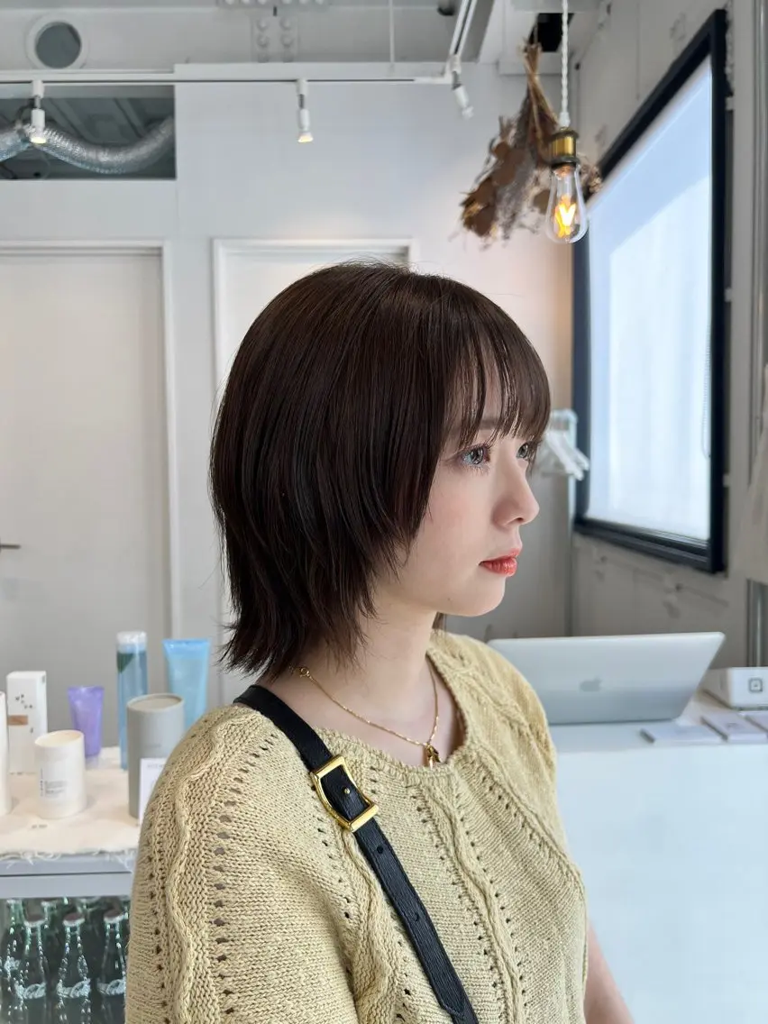 ショート レイヤーカット カット 山本 晶大のヘアスタイル