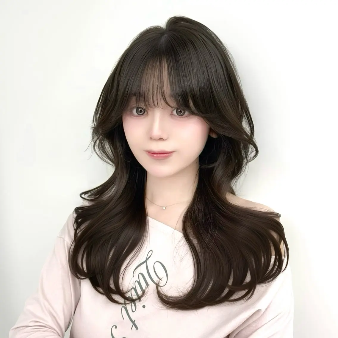 ロング カラー くびれヘア 髪質改善 韓国風ヘア レイヤーカット 似合わせカット カット ヘアカラー トリートメント 韓国ヘア🇰🇷× 髪質改善🫧テルのヘアスタイル