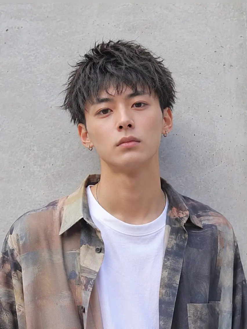 ショート パーマ メンズ ショートヘア カット パーマ 🌞塙　湧貴🌞 スパイキーショートのヘアスタイル