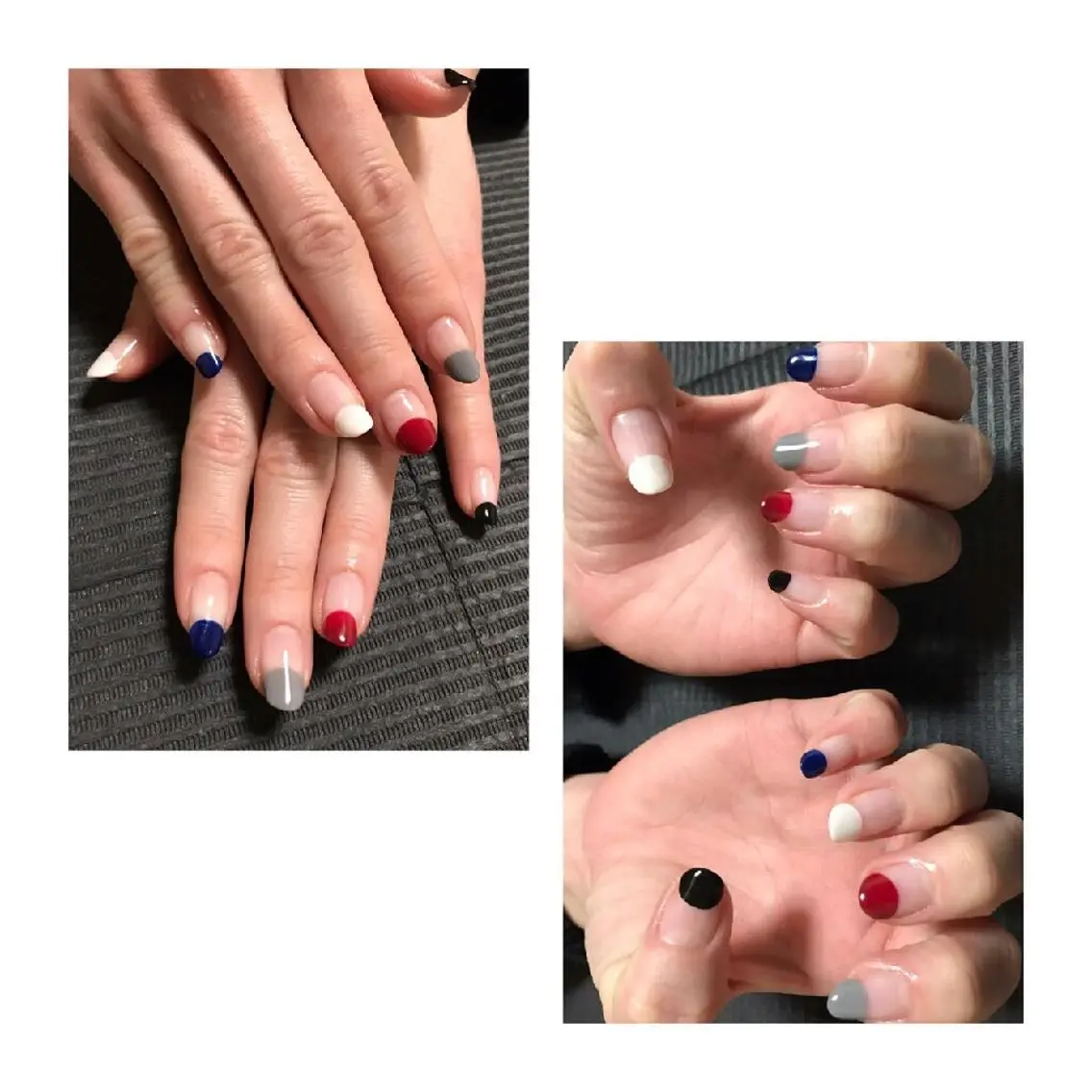 ネイル フレンチネイル モチの良さ◉ フィルインネイル♡のネイルデザイン