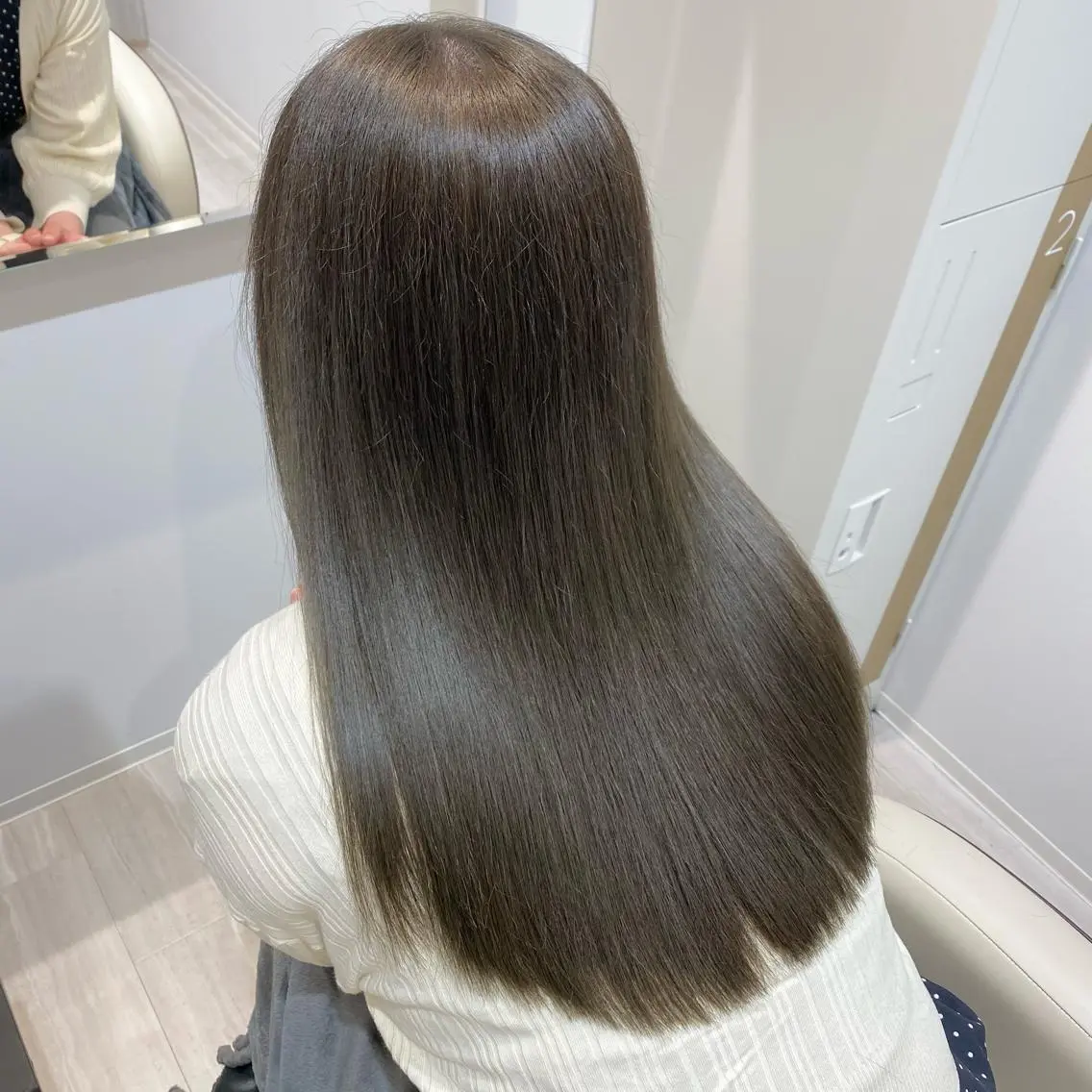 ロング 似合わせ艶髪カラー ❤️ハダユミのヘアスタイル
