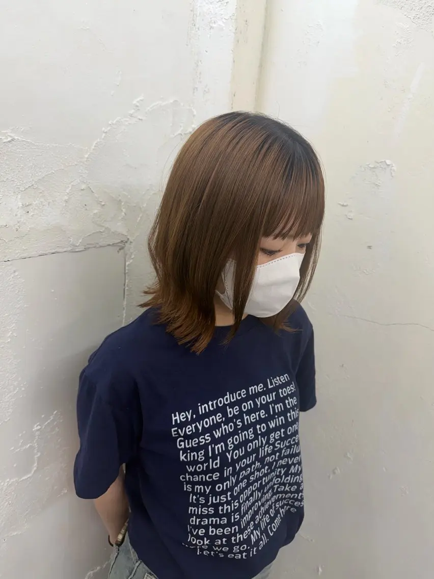 ミディアム くびれヘア りくや/エクステ /ギャル/レイヤーのヘアスタイル