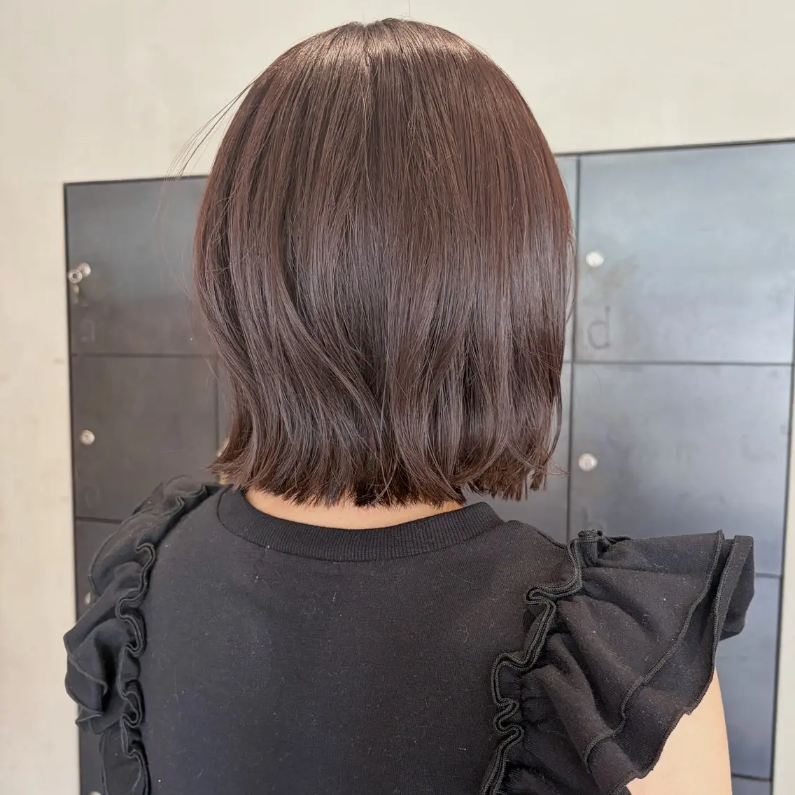 ショート カラー ブラウンカラー ボブ カット ヘアカラー なな/ICI/レイヤ ーパーマ/上前津のヘアスタイル
