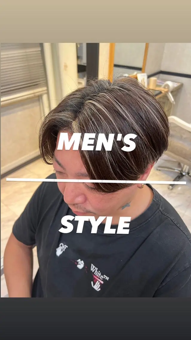 ⚡️〚メンズ限定〛カット+メッシュキャップハイライト⚡️の写真