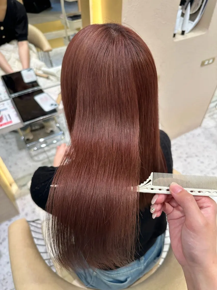 ロング カラー カット ヘアカラー トリートメント 酒井 里穂のヘアスタイル