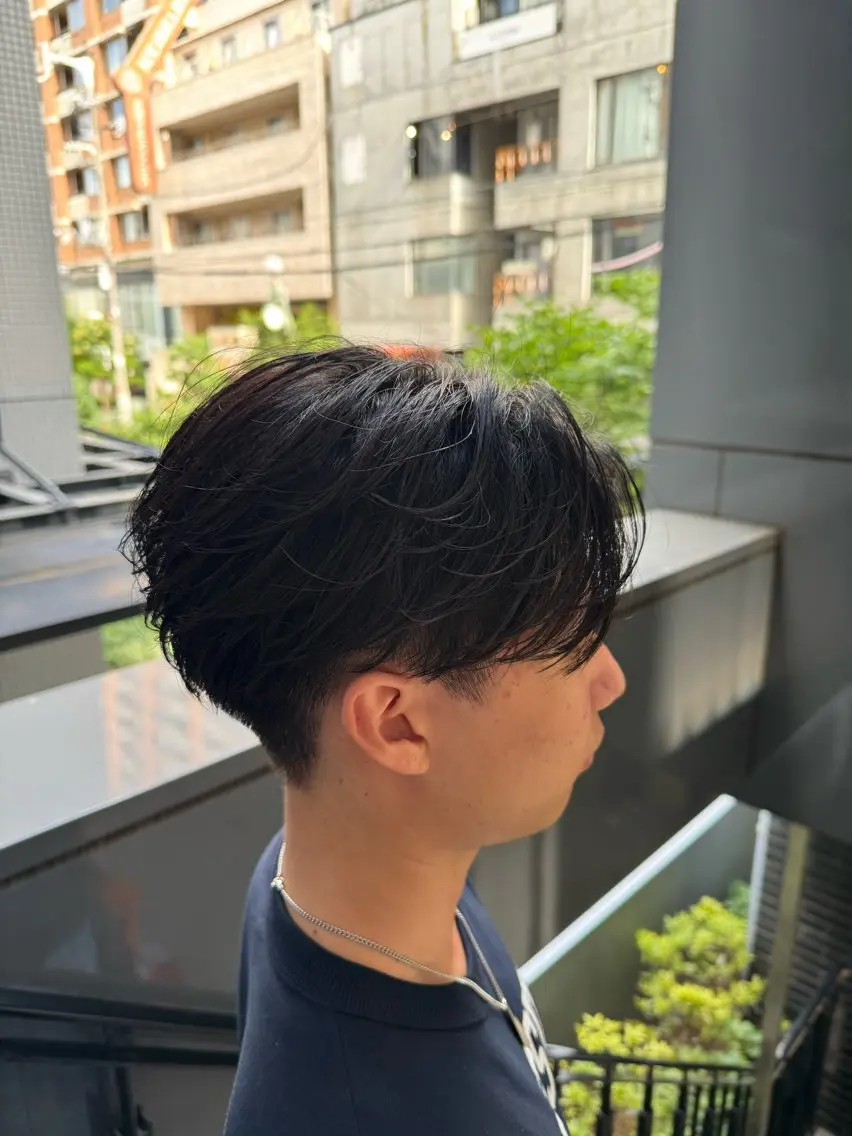 メンズ カット パーマ 河野 悠のヘアスタイル
