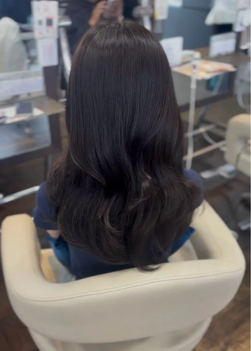 ロング カラー 冨永 舞のヘアスタイル