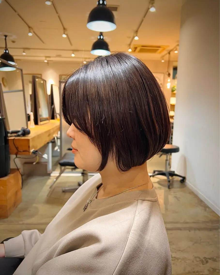 ショート カラー パーマ メンズ グラデーションカラー ボブ 🫧ショート 🫧RENのヘアスタイル