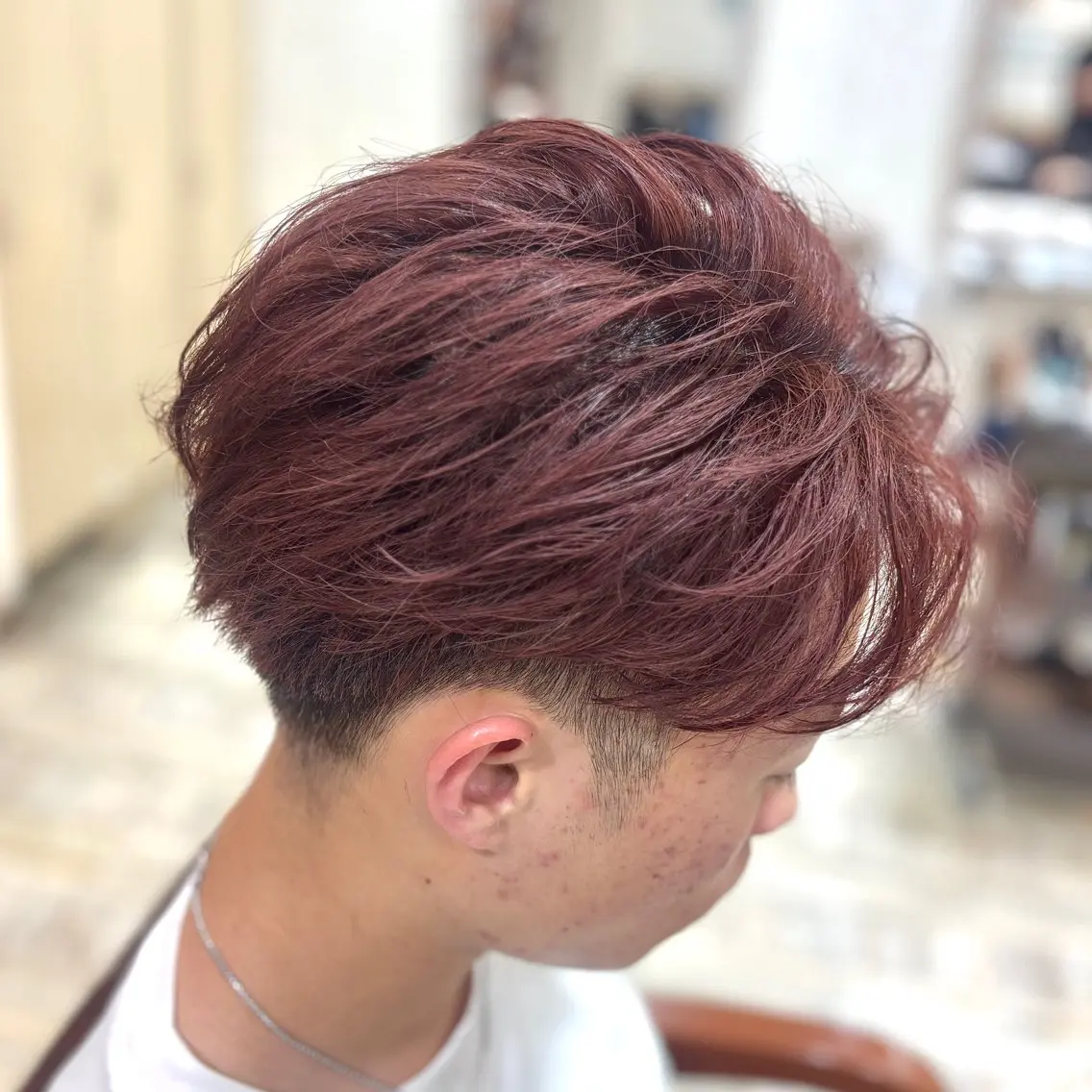 ショート カラー メンズ カット ヘアカラー 💥桜木町メンズ専門 💥ルキのヘアスタイル