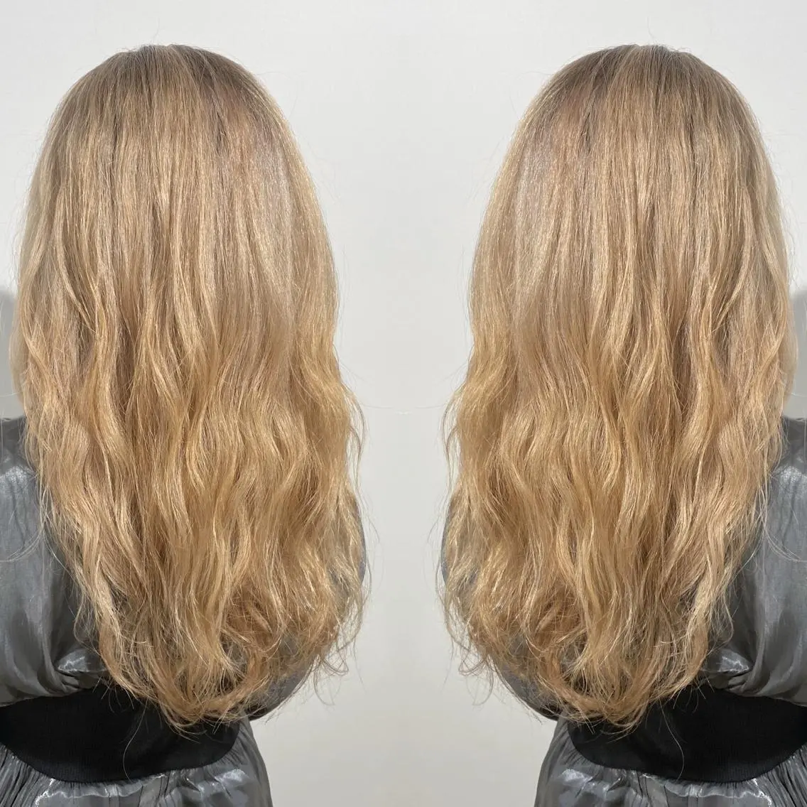 セミロング カラー ベージュカラー ブロンド ブロンドベージュ ヘアカラー トリートメント ブリーチ特化 梅田本多翔のヘアスタイル