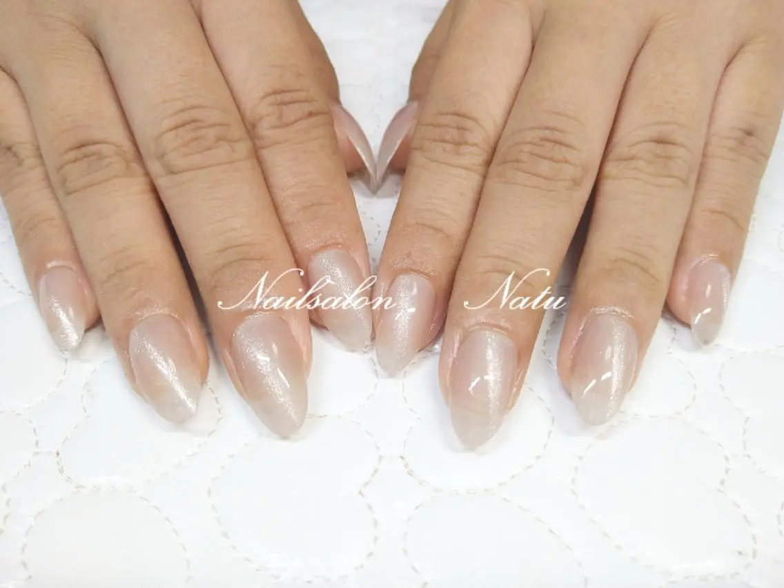 ネイル 長さ出し マグネットネイル ショートネイル nailsalon Natuのネイルデザイン