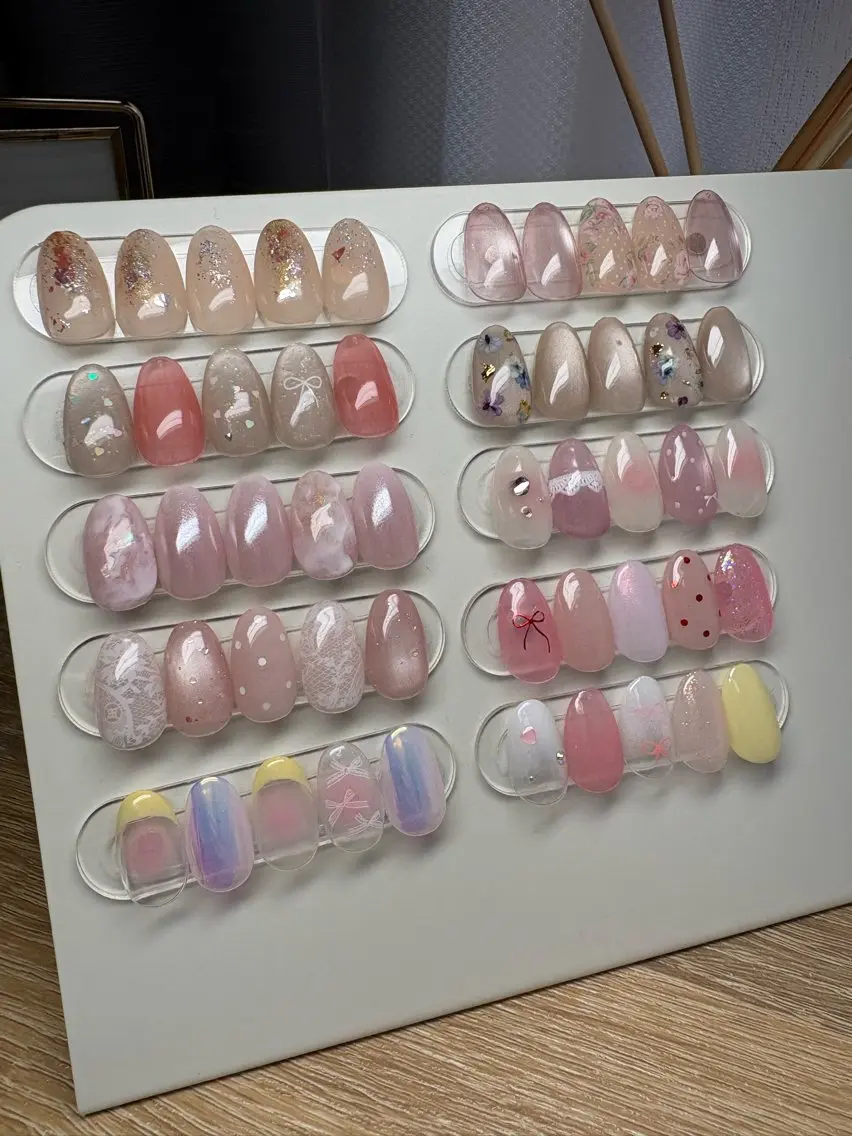 ネイル フラワーネイル ガーリー レース リボン ハンドネイル nail salon minthのネイルデザイン