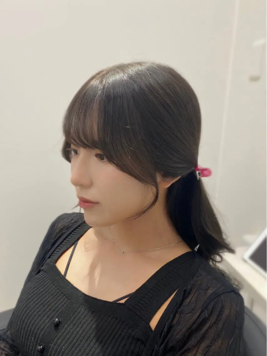 ロング カラー YUZU🎀顔まわり ×レイヤーカットのヘアスタイル