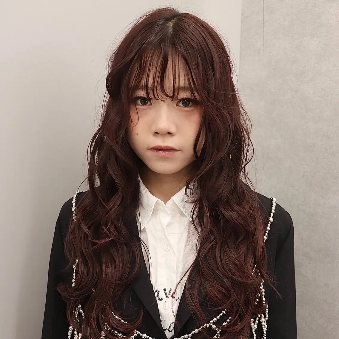 ロング カラー ブリーチ ブラウンカラー ブリーチなしカラー ピンクカラー ピンクブラウン ヘアカラー トリートメント 望 吹のヘアスタイル