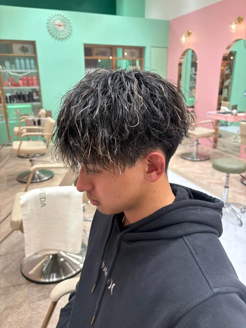 パーマ メンズ 中西 樹人のヘアスタイル