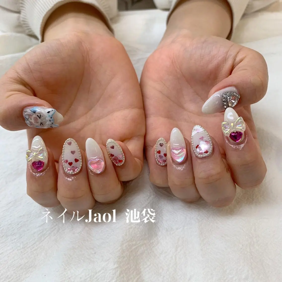 セミロング ネイルJaol 池袋のネイルデザイン