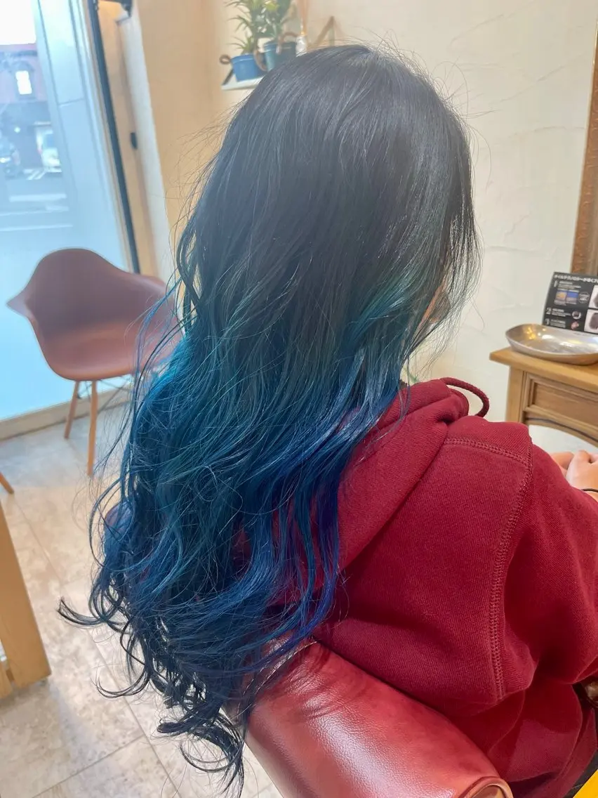 ロング カット ヘアカラー トリートメント 🍭透明感カラー 志賀拓海🍬🌈のヘアスタイル