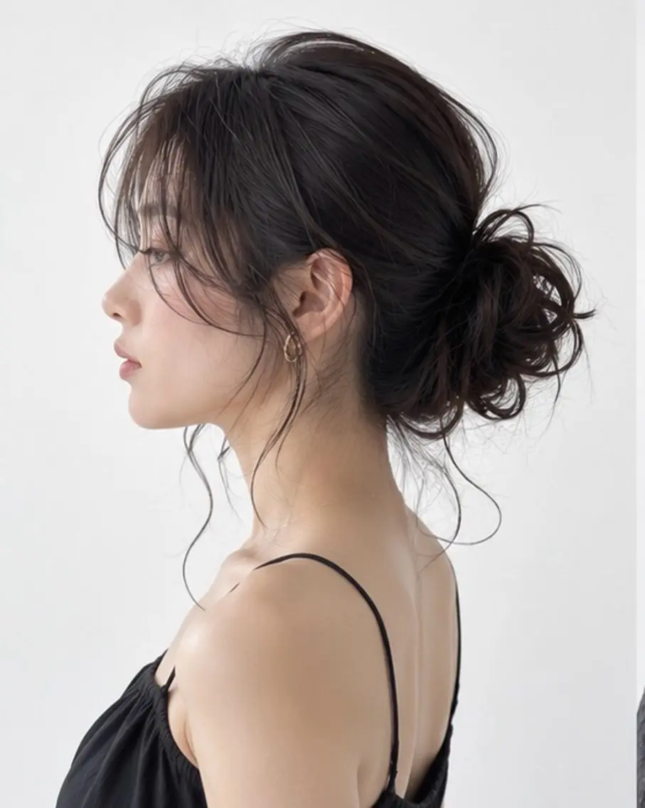 ロング パーマ 髪質改善 韓国風ヘア 縮毛矯正 デジタルパーマ ストレートパーマ カット パーマ 西 優衣奈のヘアスタイル