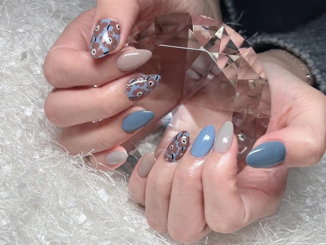 ネイル 長さ出し フレンチネイル ジェルネイル グラデーション 韓国ネイル ハンドネイル Nail&eye Belire 新宿のネイルデザイン
